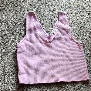 Altar’d State Pink Ribbed Tank
